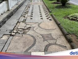 Trotoar Batik Di Di Gedung Sate yang Tak Lagi Estetik