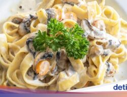 Resep Pasta Saus Jamur Creamy, Lembut Mulur Untuk Makan Malam