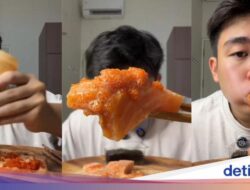 Makan Salmon Campur Tobiko dan Saus Wijen Karena Itu Tren Ke TikTok