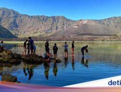 52 Pendaki Rinjani Masuk Daftar Hitam Lantaran Tak Bawa Turun Sampah